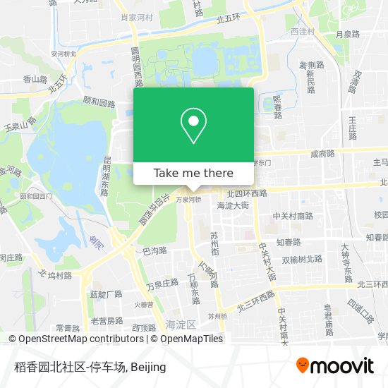 稻香园北社区-停车场 map