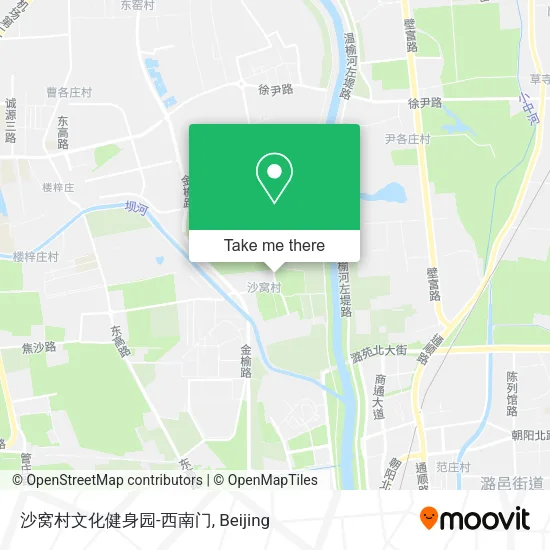 沙窝村文化健身园-西南门 map