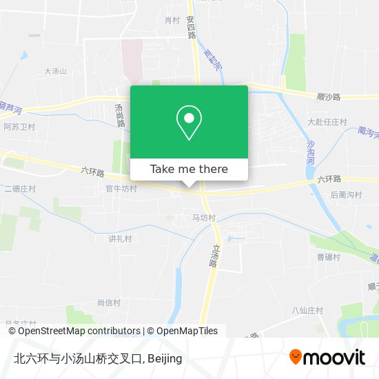 北六环与小汤山桥交叉口 map