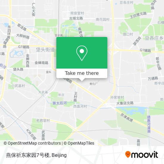 燕保祈东家园7号楼 map