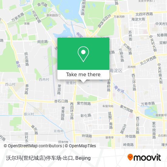 沃尔玛(世纪城店)停车场-出口 map