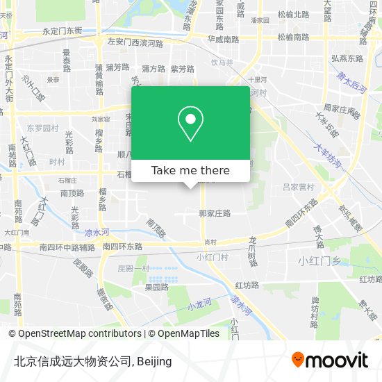 北京信成远大物资公司 map