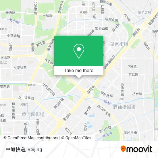 中通快递 map