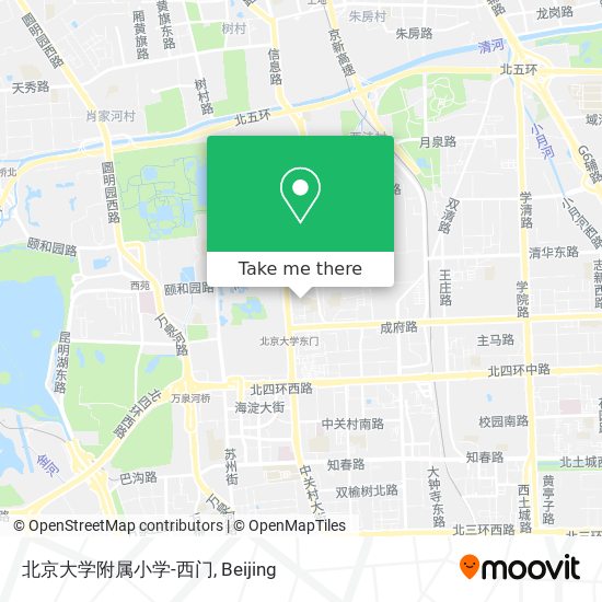 北京大学附属小学-西门 map