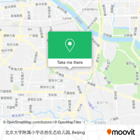 北京大学附属小学语然生态幼儿园 map