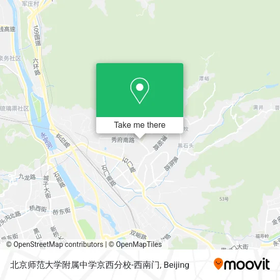 北京师范大学附属中学京西分校-西南门 map