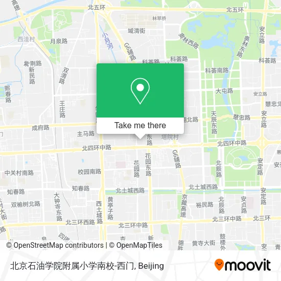 北京石油学院附属小学南校-西门 map
