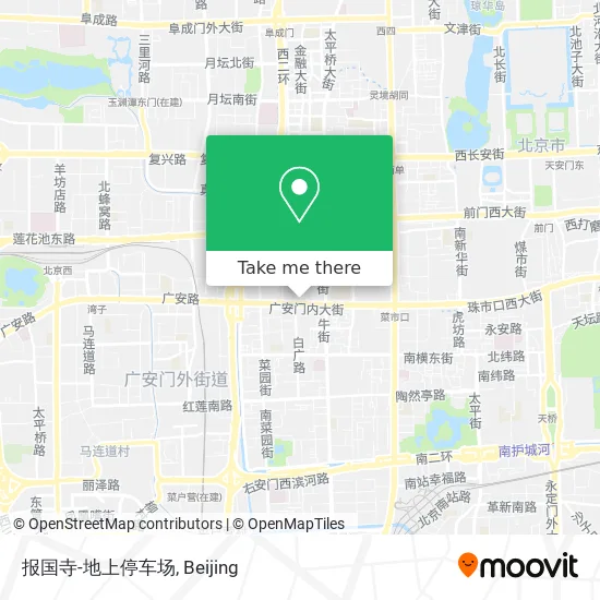 报国寺-地上停车场 map