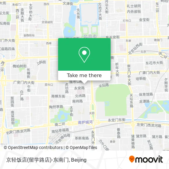 京轻饭店(留学路店)-东南门 map
