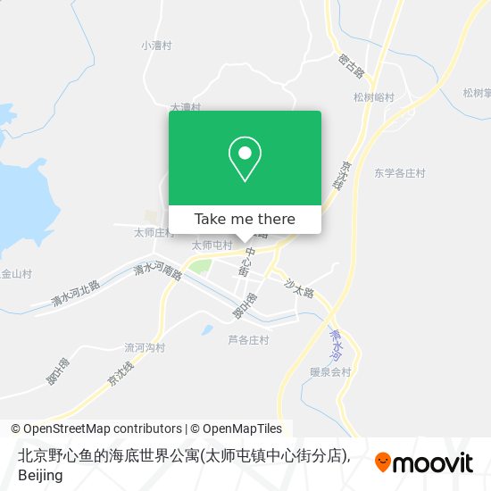 北京野心鱼的海底世界公寓(太师屯镇中心街分店) map