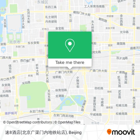 速8酒店(北京广渠门内地铁站店) map