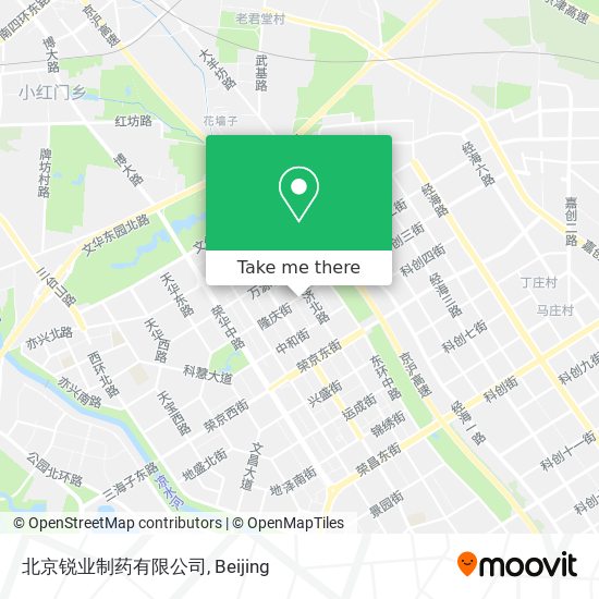 北京锐业制药有限公司 map
