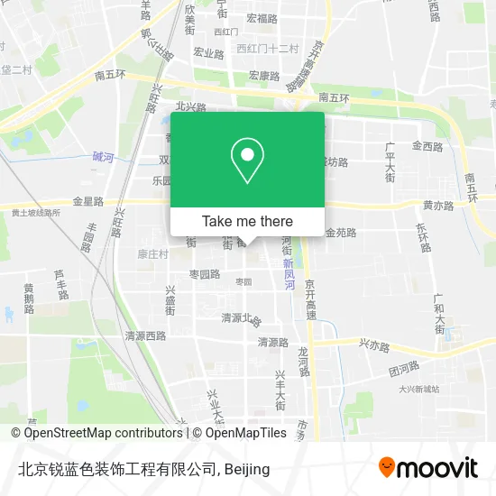 北京锐蓝色装饰工程有限公司 map