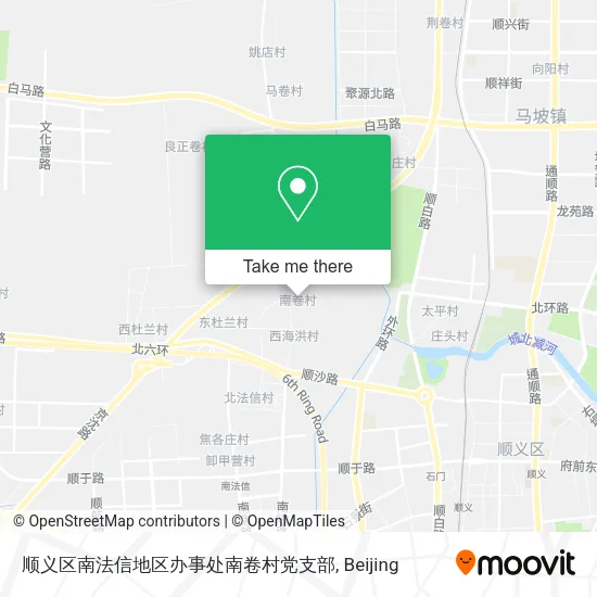 顺义区南法信地区办事处南卷村党支部 map