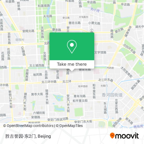 胜古誉园-东2门 map