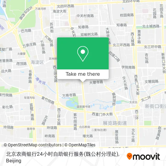 北京农商银行24小时自助银行服务(魏公村分理处) map