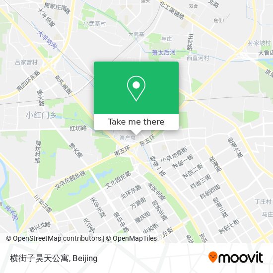 横街子昊天公寓 map