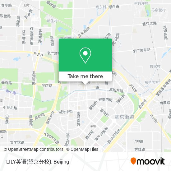 How To Get To Lily英语 望京分校 In 东湖街道by Metro Or Bus