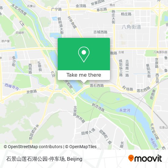 石景山莲石湖公园-停车场 map