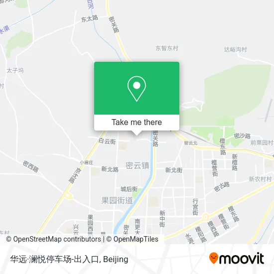 华远·澜悦停车场-出入口 map