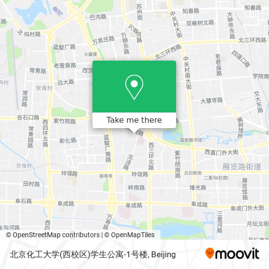 北京化工大学(西校区)学生公寓-1号楼 map