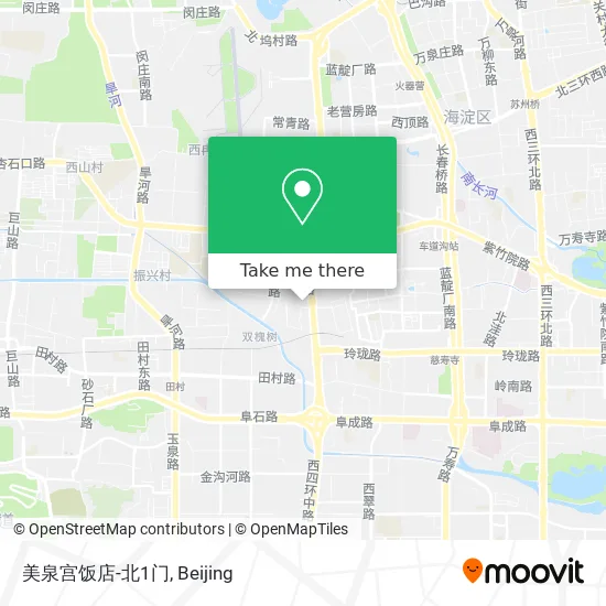 美泉宫饭店-北1门 map