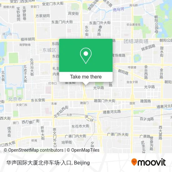 华声国际大厦北停车场-入口 map