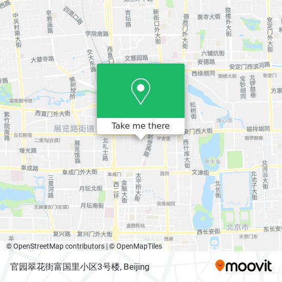 官园翠花街富国里小区3号楼 map