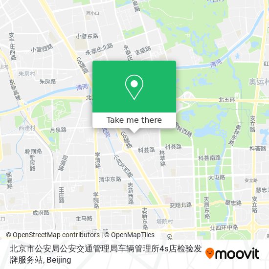 北京市公安局公安交通管理局车辆管理所4s店检验发牌服务站 map