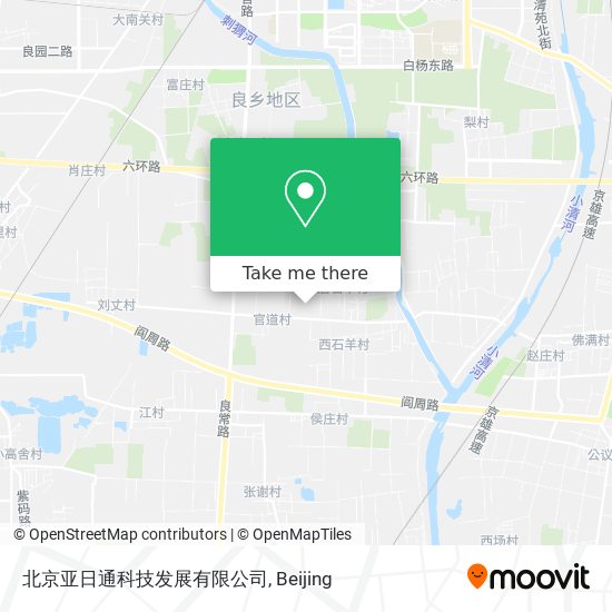 北京亚日通科技发展有限公司 map