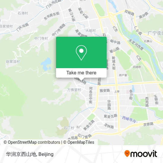 华润京西山地 map