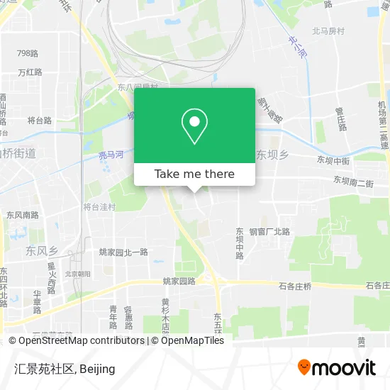 汇景苑社区 map