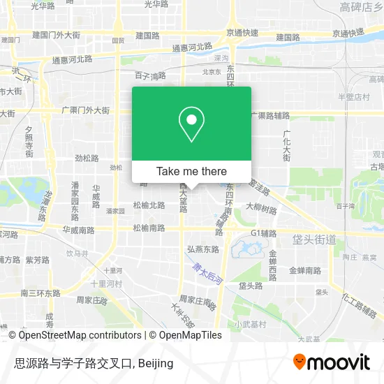 思源路与学子路交叉口 map