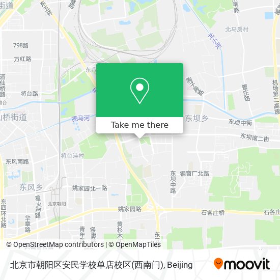 北京市朝阳区安民学校单店校区(西南门) map