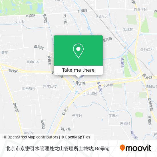 北京市京密引水管理处龙山管理所土城站 map
