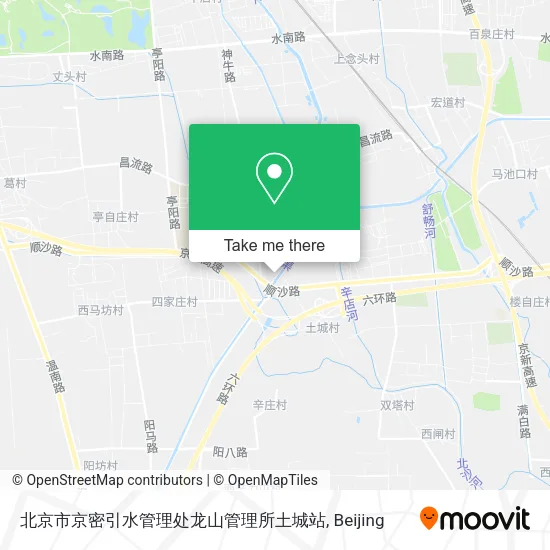 北京市京密引水管理处龙山管理所土城站 map