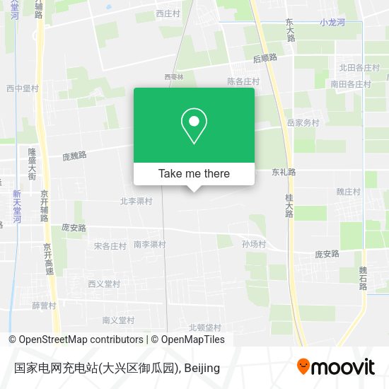 国家电网充电站(大兴区御瓜园) map
