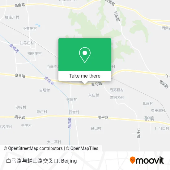 白马路与赵山路交叉口 map