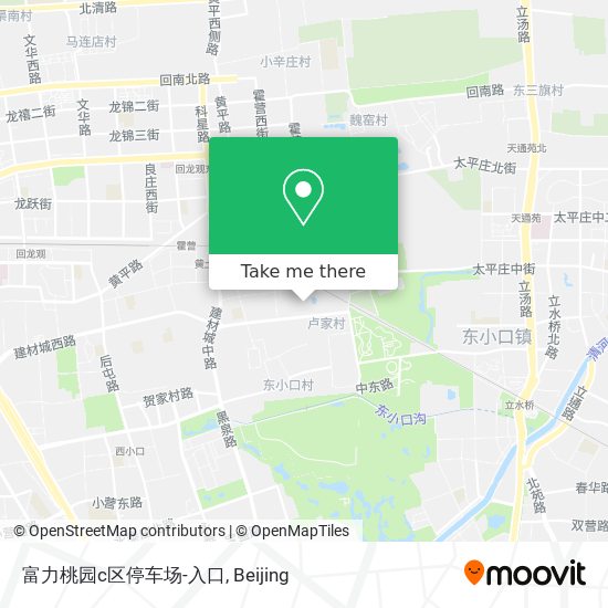 富力桃园c区停车场-入口 map