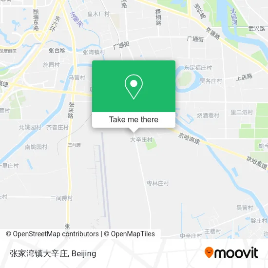 张家湾镇大辛庄 map