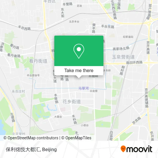 保利佲悦大都汇 map