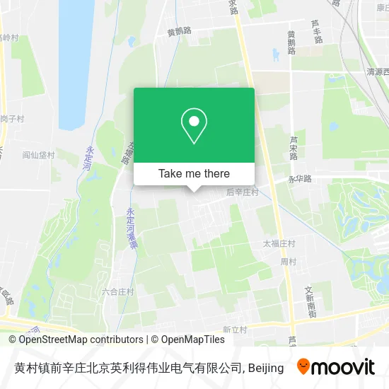 黄村镇前辛庄北京英利得伟业电气有限公司 map