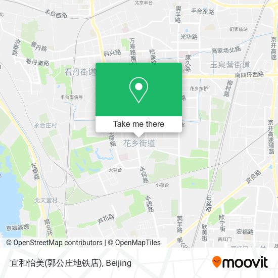 宜和怡美(郭公庄地铁店) map