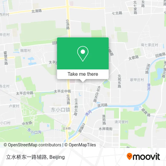 立水桥东一路辅路 map