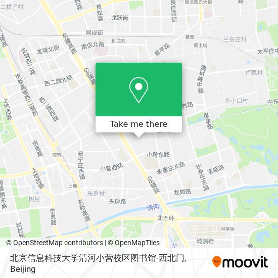 北京信息科技大学清河小营校区图书馆-西北门 map