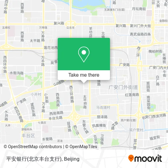 平安银行(北京丰台支行) map