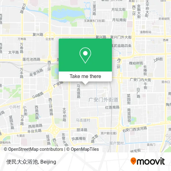 便民大众浴池 map