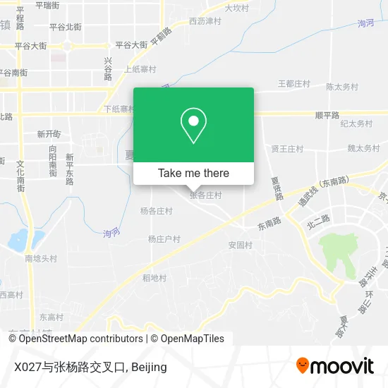 X027与张杨路交叉口 map