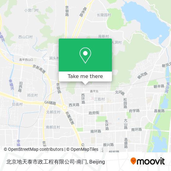 北京地天泰市政工程有限公司-南门 map