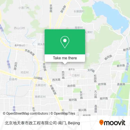 北京地天泰市政工程有限公司-南门 map
